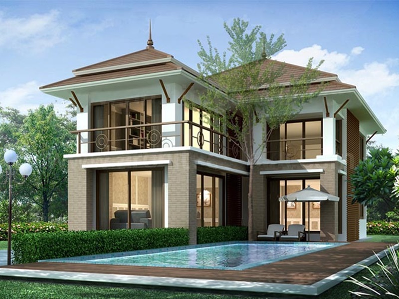Mẫu Nhà 2 Tầng 4 Phòng Ngủ 1 Phòng Thờ Có Hồ Bơi Riêng Mẫu Nhà 2 Tầng 4 Phòng Ngủ 1 Phòng Thờ Có Hồ Bơi Riêng