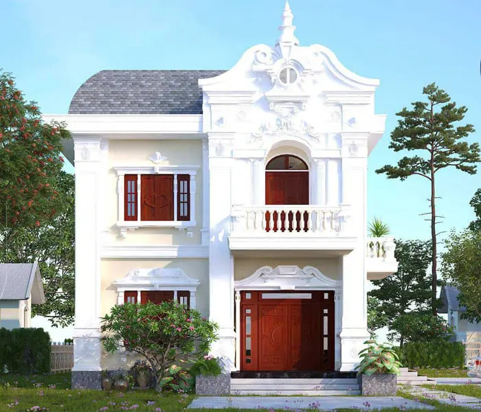 Mẫu Nhà 2 Tầng 4 Phòng Ngủ 1 Phòng Thờ Cổ Điển Mẫu Nhà 2 Tầng 4 Phòng Ngủ 1 Phòng Thờ Cổ Điển