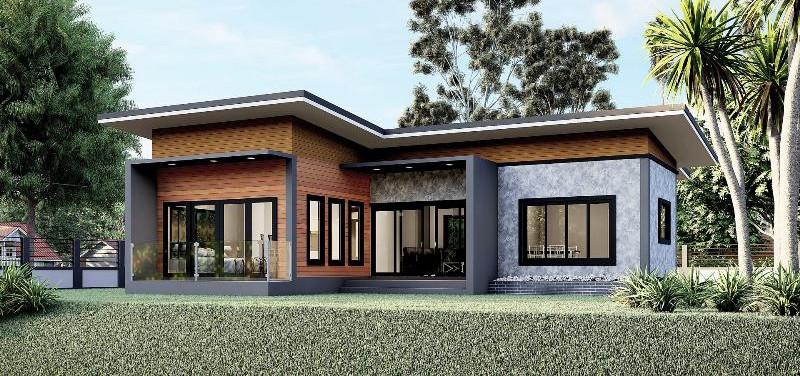 Mẫu Nhà Cấp 4 Chữ L Mái Bằng Hiện Đại Mẫu Nhà Cấp 4 Chữ L Mái Bằng Hiện Đại