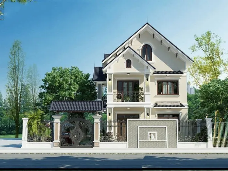 Mẫu Nhà Mái Thái 2 Tầng Tân Cổ Điển Hiện Đại Mẫu Nhà Mái Thái 2 Tầng Tân Cổ Điển Hiện Đại