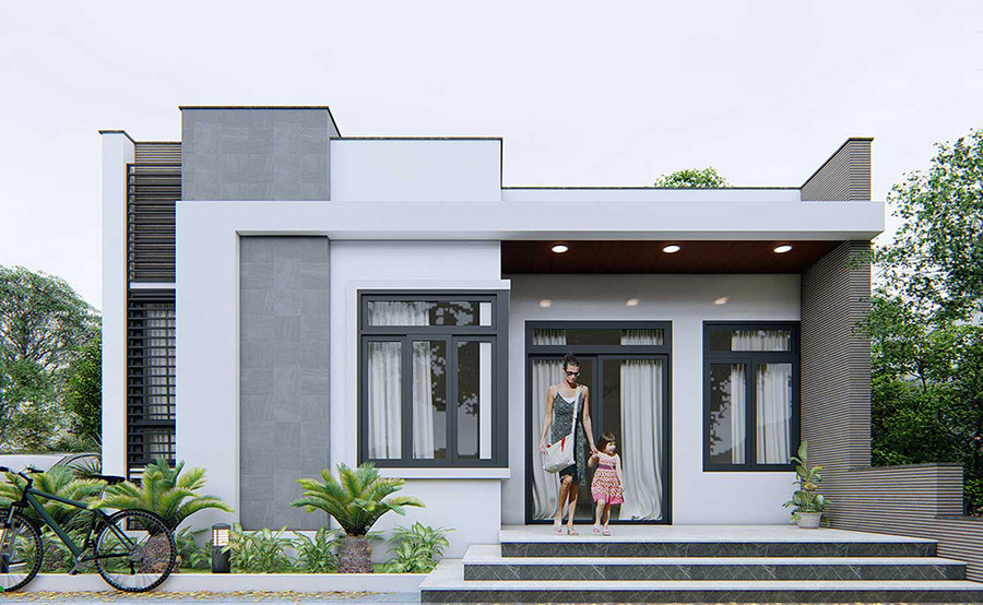 Chi Phí Xây Dựng Mẫu Nhà Ngang 10M Cấp 4 Hiện Đại Phụ Thuộc Vào Nhiều Yếu Tố Khác Nhau.