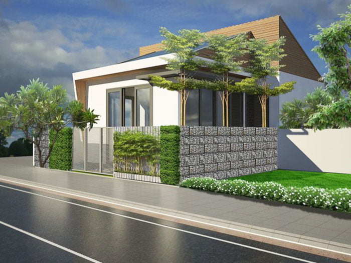 Mẫu Nhà Ngang 10M Cấp 4 Có Gác Lửng