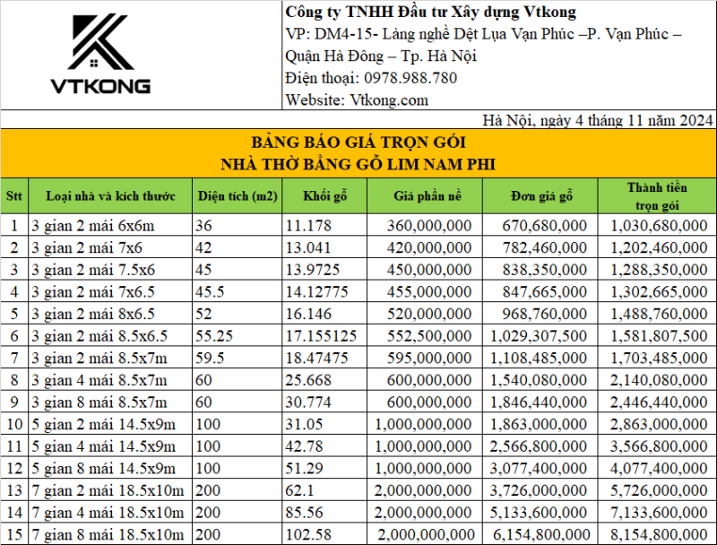 Bang-Bao-Gia-Tron-Goi-Nha-Tho-Bang-Go-Lim-Nam-Phi-Vtkong