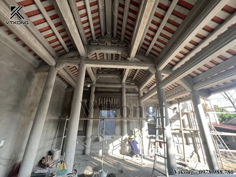 Nhà Thờ Bằng Bê Tông Giả Gỗ Đẹp