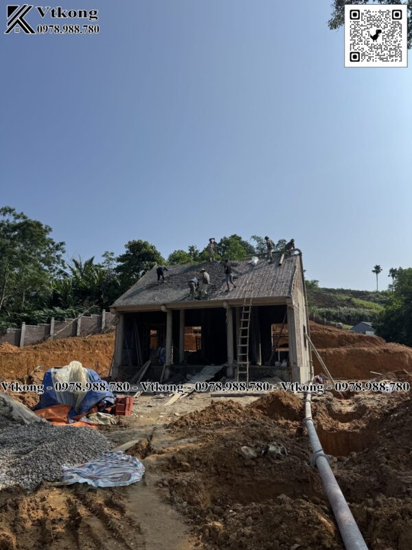 Đổ Mái Nhà Thờ Họ Bằng Bê Tông Tươi Do Mai Be Tong Tuoi