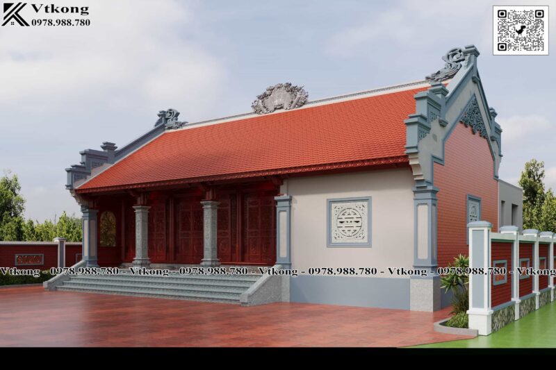 Mẫu Nhà Thờ 3 Gian 1 Trái Đẹp Tại An Bằng Huế Nth96 Mau Nha Tho 3 Gian 1 Trai Dep Nth96