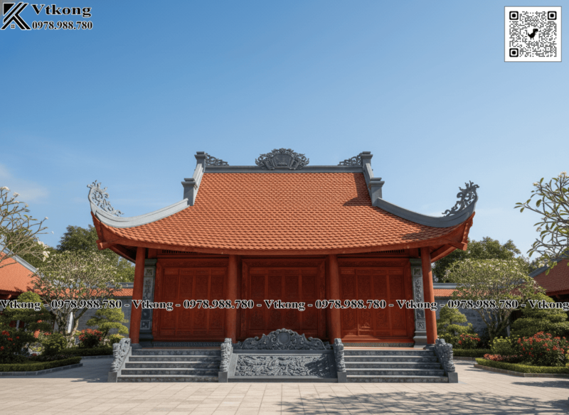 Mẫu Nhà Thờ Họ Bê Tông Giả Gỗ Đẹp Mau Nha Tho Ho Be Tong Gia Go Dep Nth101