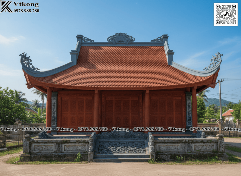 Nhà Thờ Họ 3 Gian 4 Mái Đẹp Nha Tho Ho 3 Gian 4 Mai Nth101
