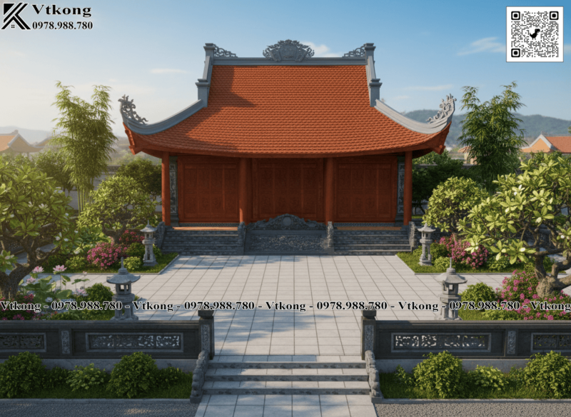 Nhà Thờ Họ 3 Gian Mái Đao Đẹp Nha Tho Ho 3 Gian Mai Dao Nth101